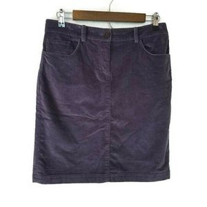 Brooks Brothers Purple Corduroy Skirt Sz 4